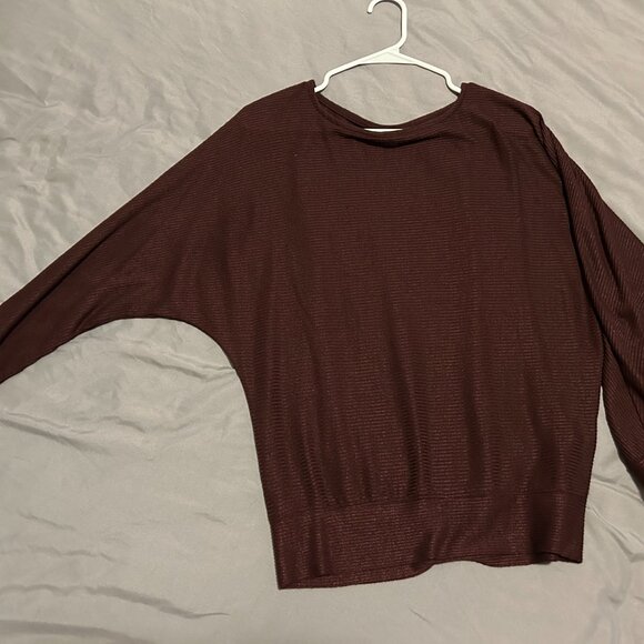 Maroon Subtle Horizontal Stripe Sweater - Picture 1 of 3